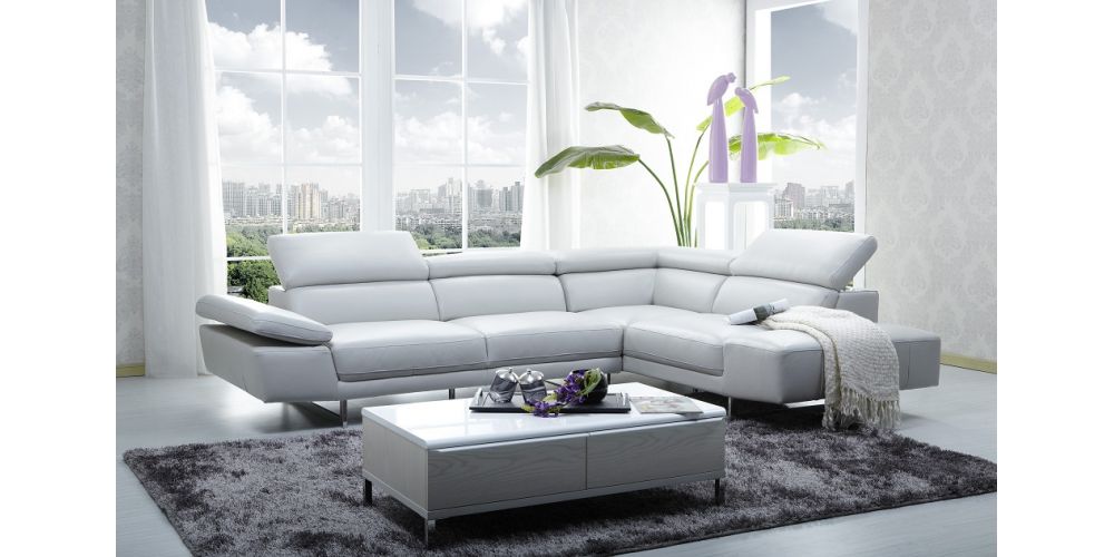 J&M Furniture 1717 Premium Leather Sectional